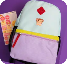 ensemble de maxisticker et sac
