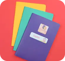 maxisticker sur carnet de notes