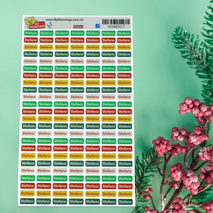 Metallic Ministickers Christmas